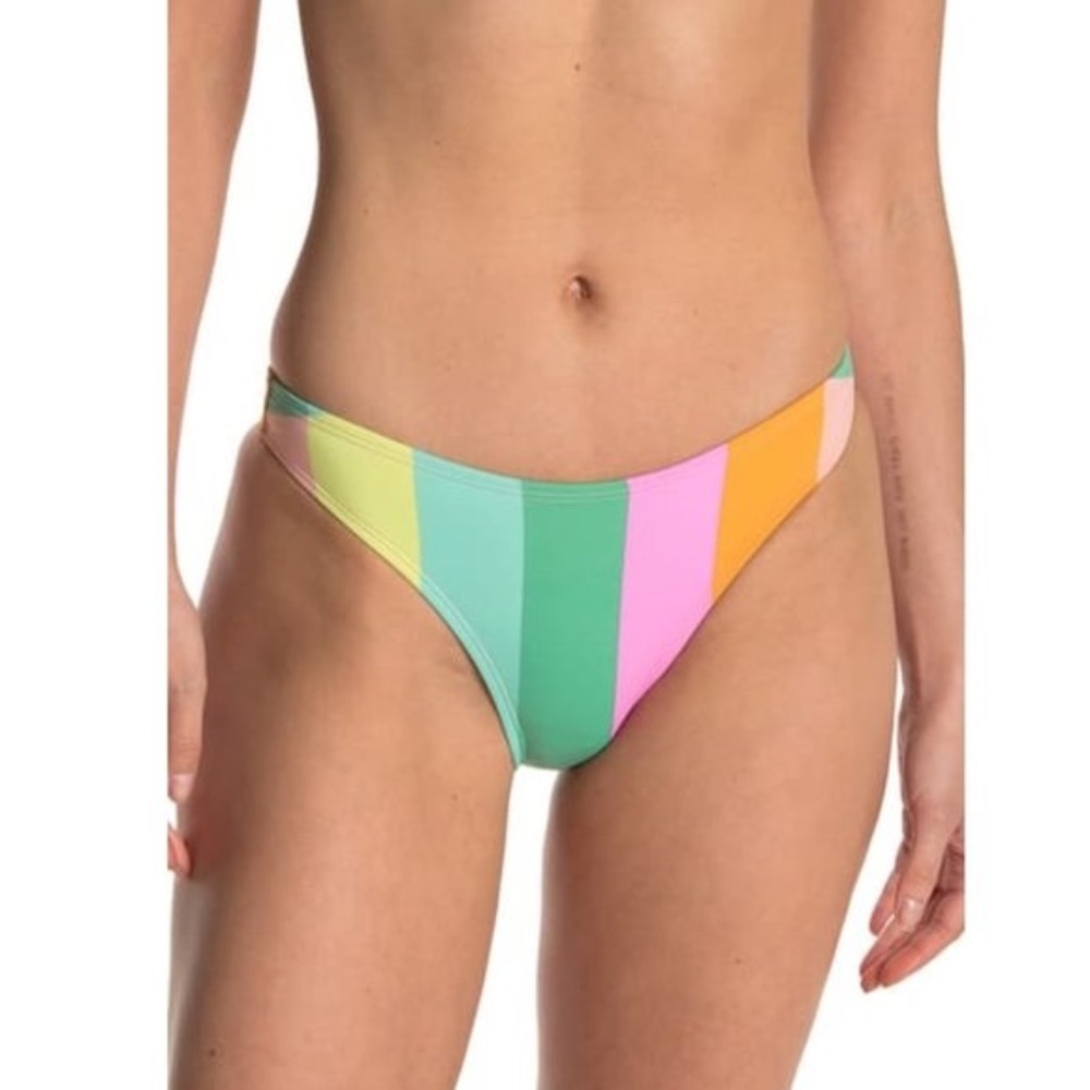 NWOT The Bikini Lab Prism Stripe French Bikini Bottoms